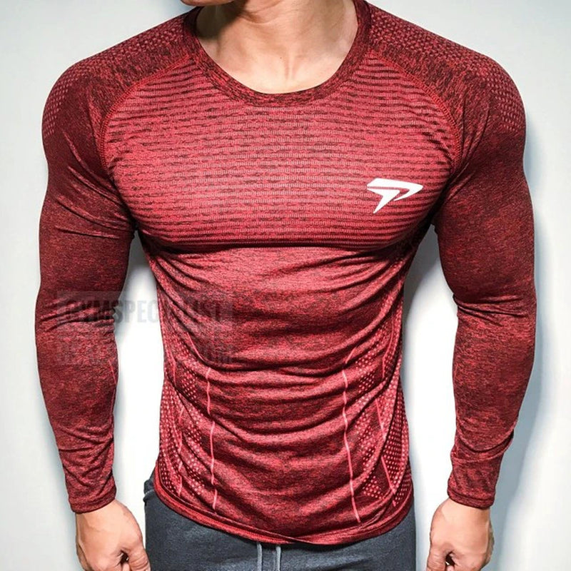 2022 New Brand Running Shirt Men'S Long Sleeve Gym Shirt Men Sportswear Compression Dry Fit Shirts for Men Fitness Sport T-Shirt