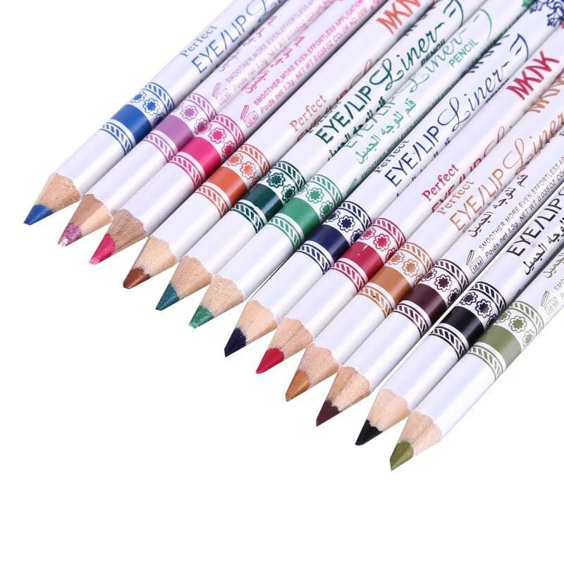 12 Pcs/Set Mixed Colors Make up Eyeliner Pencil Waterproof Eye Liner Beauty Pen Cosmetics Eyes Makeup Tools Тени Для Век Тени