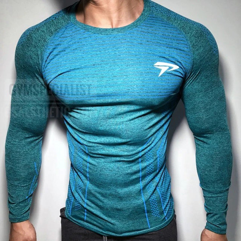 2022 New Brand Running Shirt Men'S Long Sleeve Gym Shirt Men Sportswear Compression Dry Fit Shirts for Men Fitness Sport T-Shirt