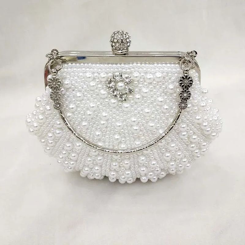 20*16CM Shell Bracelet Pearl Bag Dinner Bag Banquet Bag Dress Bag Bridal Bag Clutch Chain Bag A5526