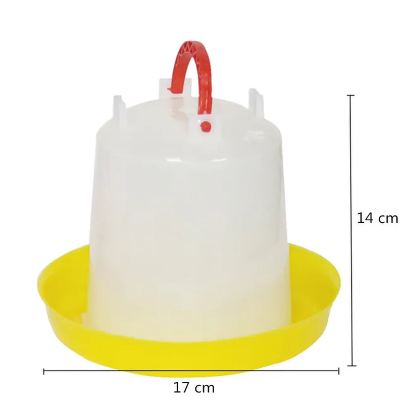 3 KG Chicken Drinker/Feeder Rooster Hen Drinking Cups Feeding Cup Farm Animal Poultry Chicken Farm Feeding Watering Supplies