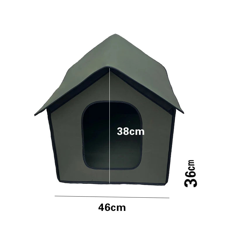 Large Pet Dog House Outdoor Foldable Bed Waterproof Weatherproof Cat Kennel Nest with Inner Pad Pet Shelter Cat Dogs House Tent