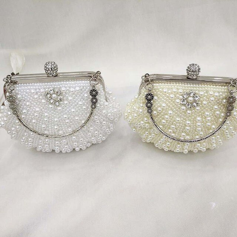 20*16CM Shell Bracelet Pearl Bag Dinner Bag Banquet Bag Dress Bag Bridal Bag Clutch Chain Bag A5526