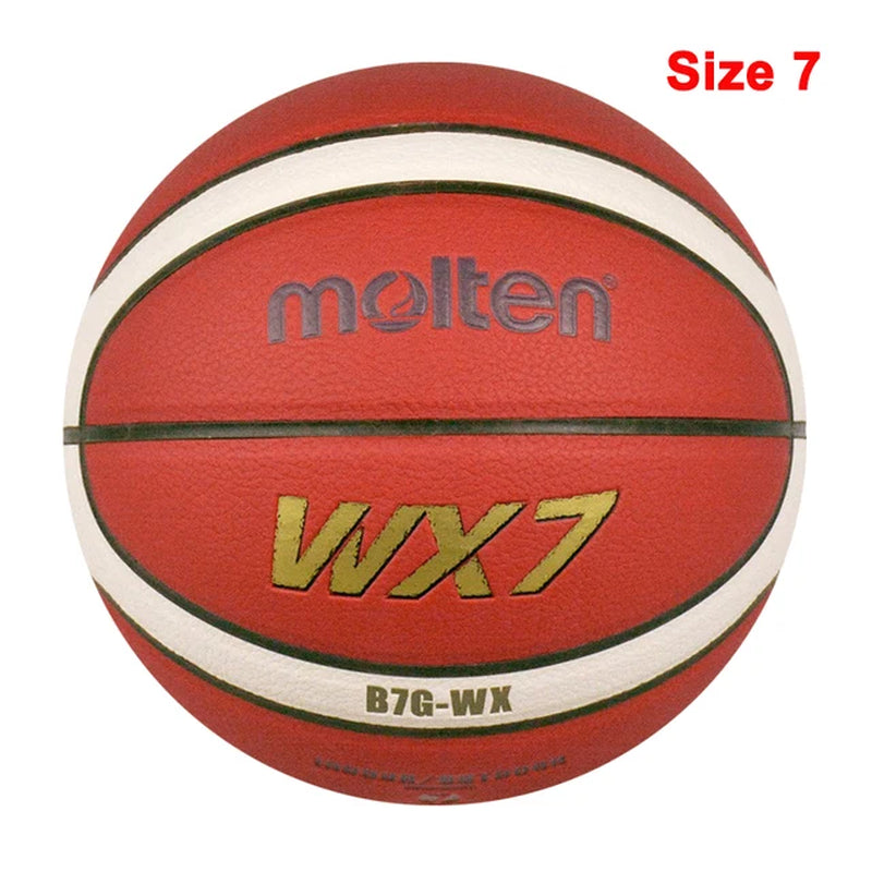 New High Quality Basketball Ball Official Size 7/6/5 PU Leather Outdoor Indoor Match Training Men Women Basketball Baloncesto