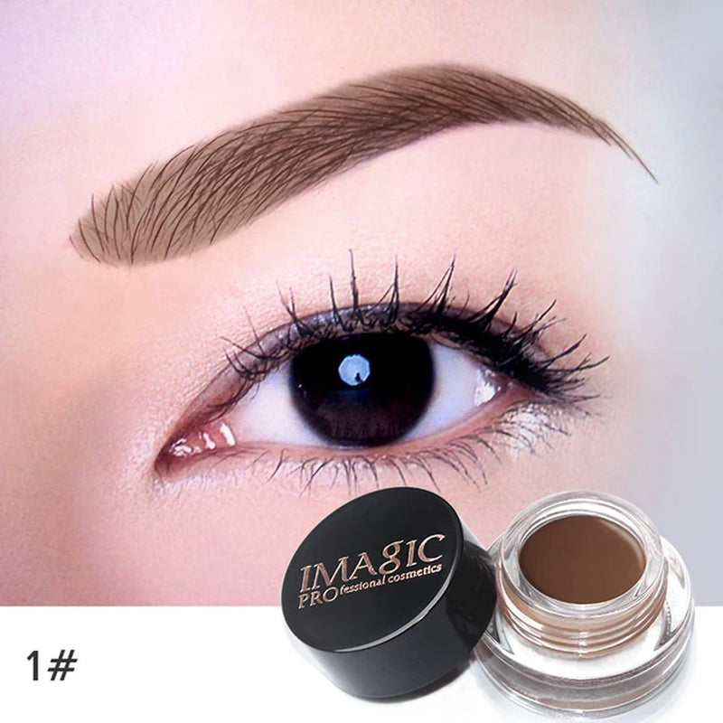 IMAGIC Professional Eyebrow Gel 6 Colors Eyebrow Enhancer Brow Enhancers Tint Makeup Eyebrow Brown with Brow Brush Tools