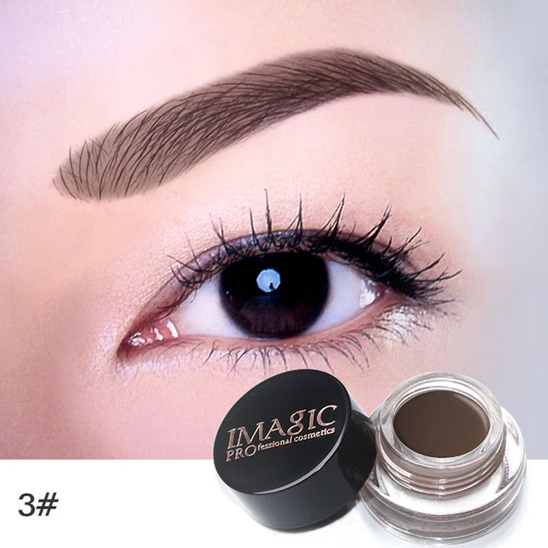 IMAGIC Professional Eyebrow Gel 6 Colors Eyebrow Enhancer Brow Enhancers Tint Makeup Eyebrow Brown with Brow Brush Tools