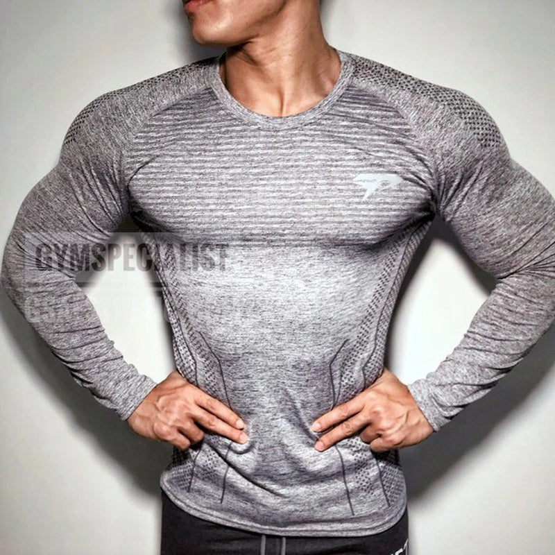 2022 New Brand Running Shirt Men'S Long Sleeve Gym Shirt Men Sportswear Compression Dry Fit Shirts for Men Fitness Sport T-Shirt