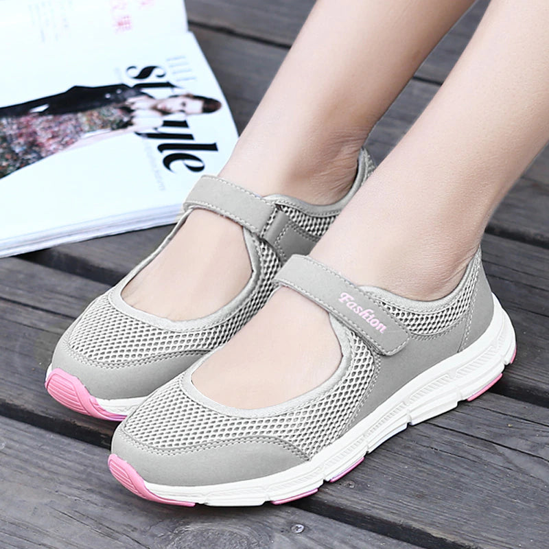 New Women Flats 2020 Spring Summer Ladies Mesh Flat Shoes Women Soft Breathable Sneakers Women Casual Shoes Zapatos De Mujer