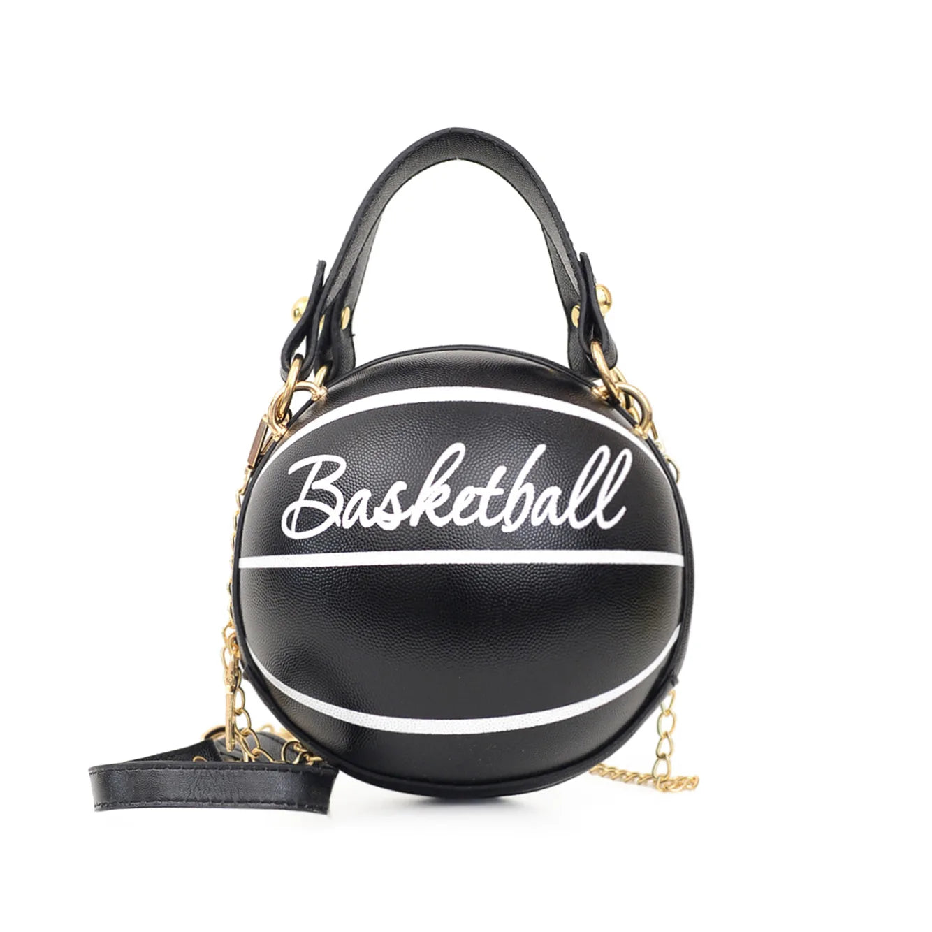 New Ball Purses for Teenagers Women Shoulder Bags Crossbody Chain Hand Bags Female Leather Pink Football Bag