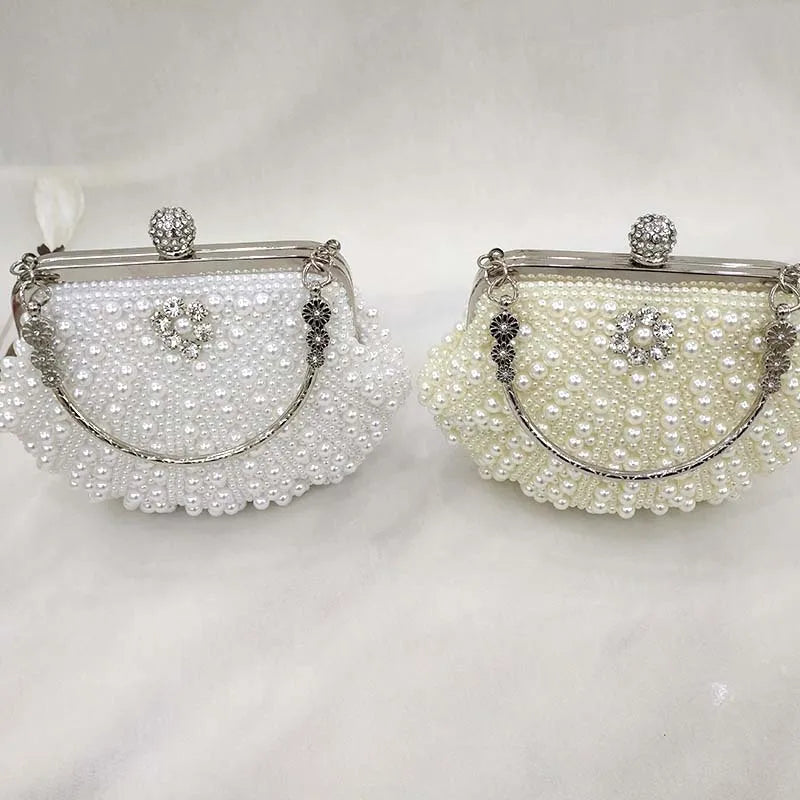 20*16CM Shell Bracelet Pearl Bag Dinner Bag Banquet Bag Dress Bag Bridal Bag Clutch Chain Bag A5526
