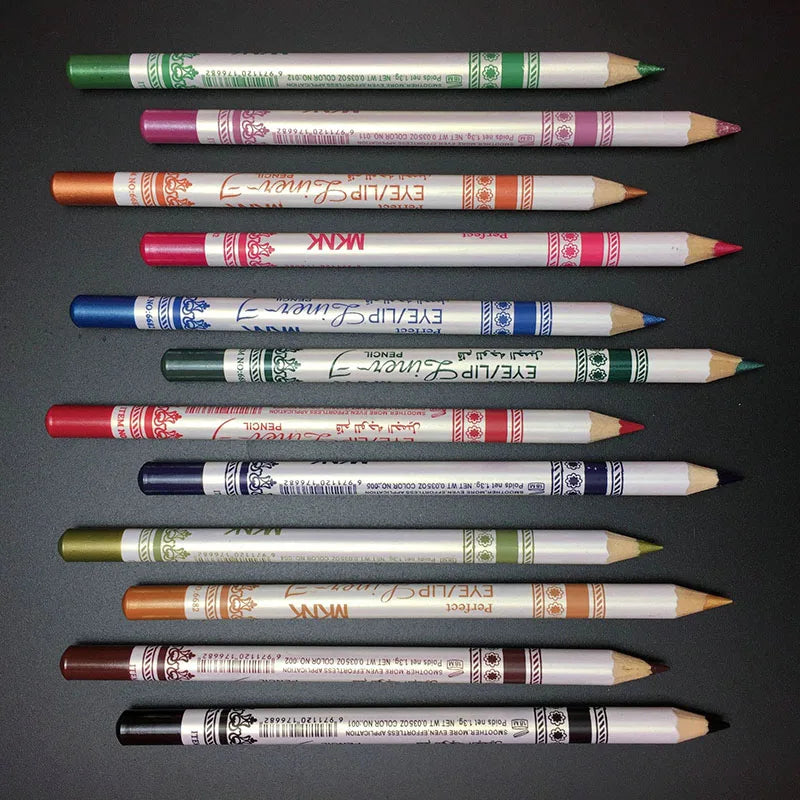 12 Pcs/Set Mixed Colors Make up Eyeliner Pencil Waterproof Eye Liner Beauty Pen Cosmetics Eyes Makeup Tools Тени Для Век Тени