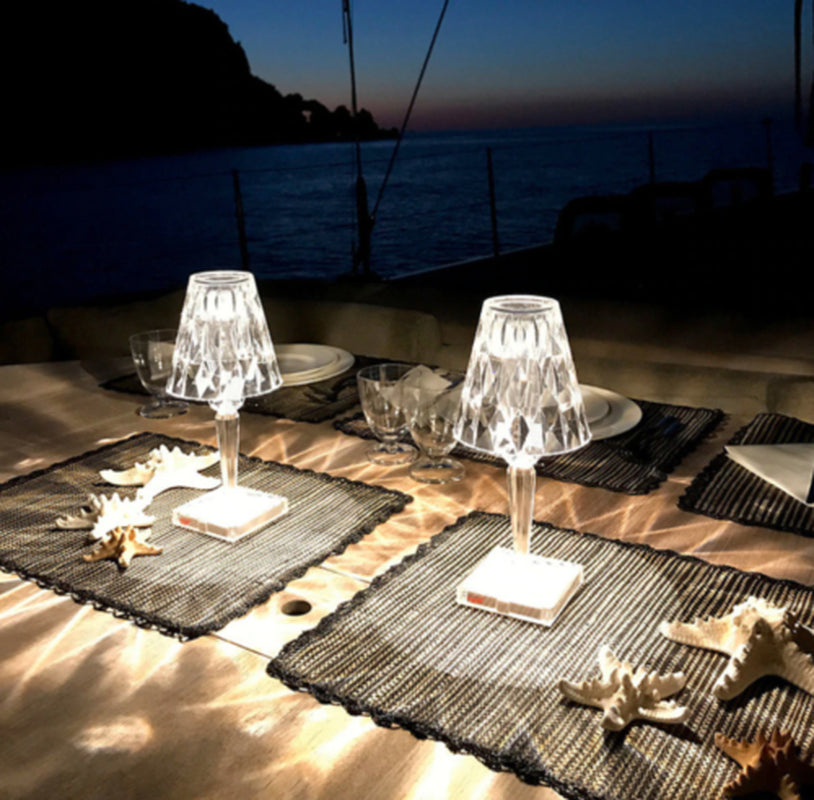 Lampada Da Tavolo Led Ricaricabile Touch per Ristoranti Bar Hotel HA-1638