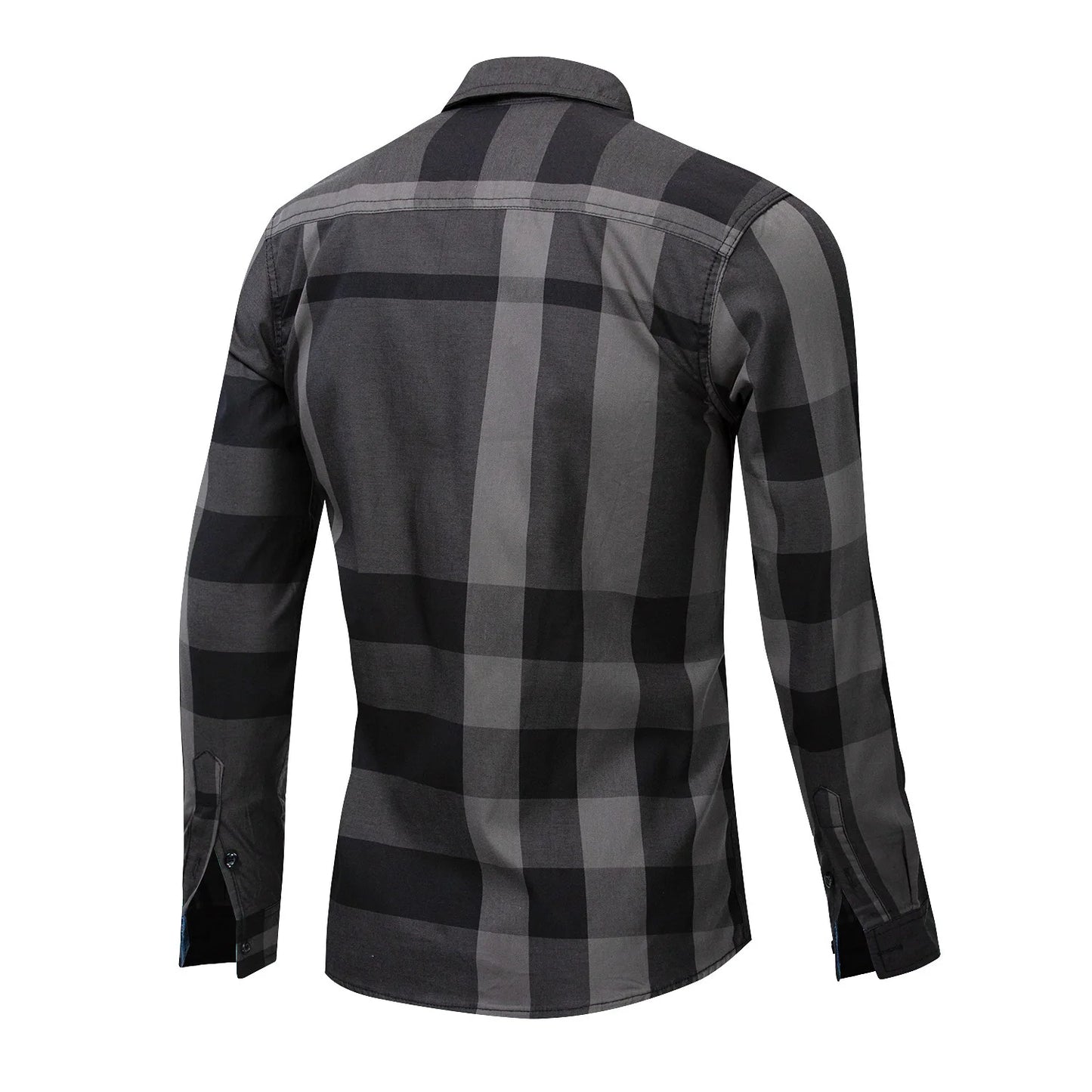 Casual Vertical Plaid Shirts Mens Chemise Homme Men'S Shirt 2021 Long Sleeve Casual Slim Fit Shirts 100% Cotton Shirts 199